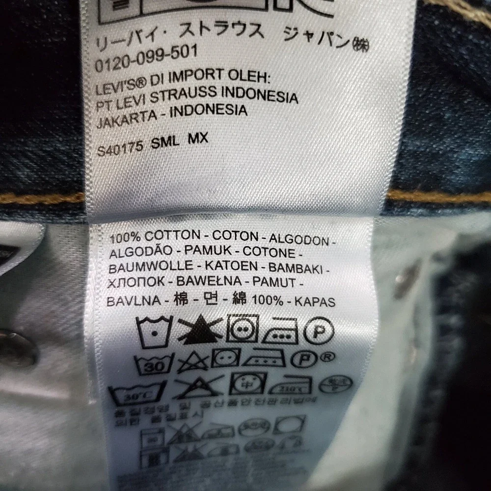 Levi's 514 Men Jeans 32x32 Blue Denim Tumbled Rigid Slim‎ Fit (34x31)